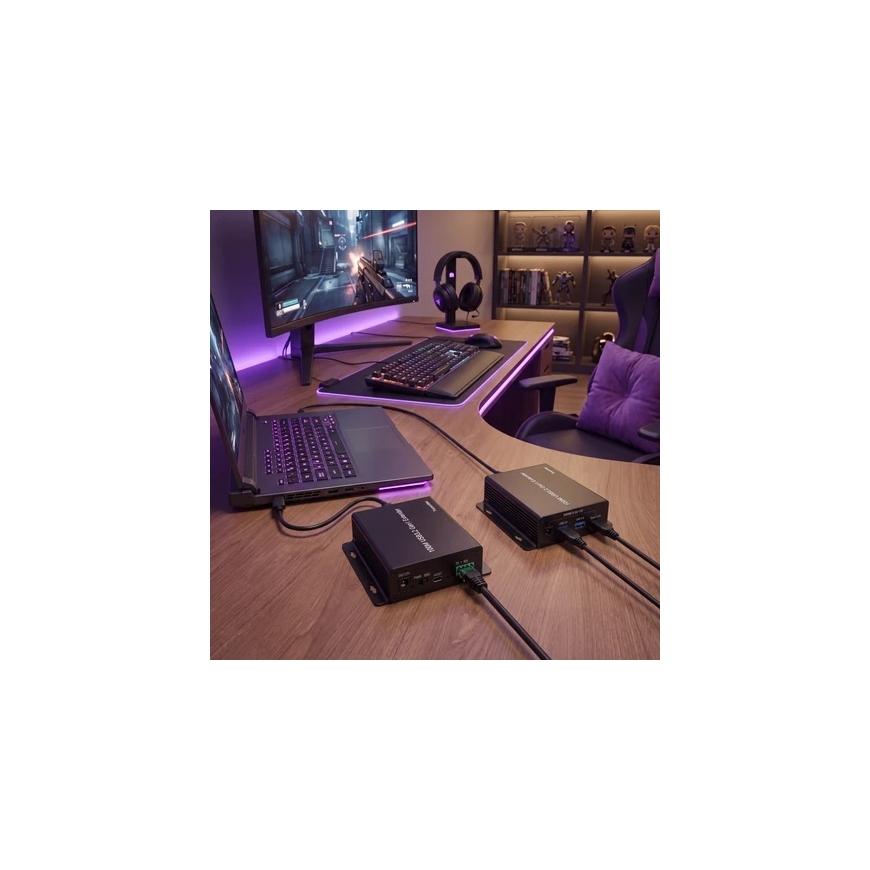 Spacetronik USB pagarinātājs pār LAN SPU-EX11 – 2
