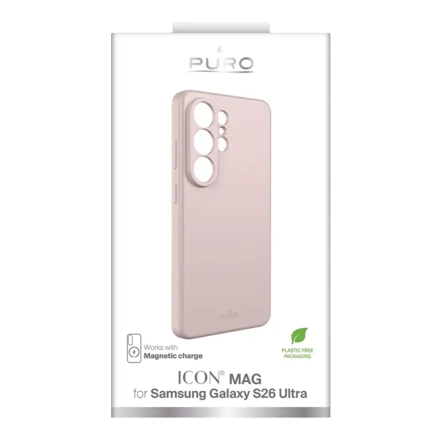 Puro ICON MAG maciņš ar MagSafe atbalstu telefonam Samsung Galaxy S26 Ultra (S948) rozā – 2
