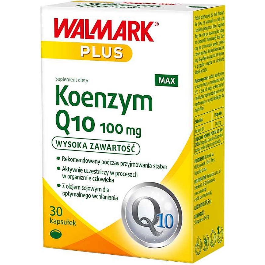 Walmark Kofermentas Q10 Max 100 mg maisto papildas, 30 kapsulių
