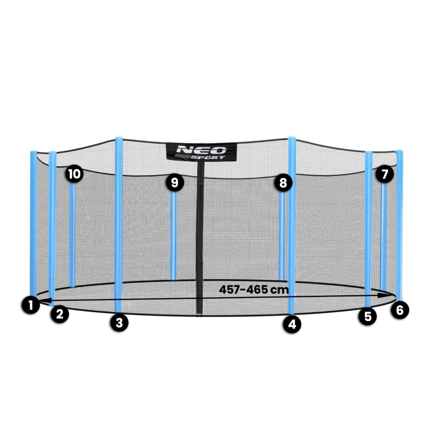 Neo-Sport Outdoor Neosport Volleyball Net 465 cm, 15 feet, 10 stitches – 2