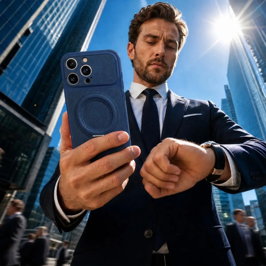 Luxgrip Mag dėklas iPhone 14 Pro 6,1" tamsiai mėlynas – 5