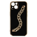 Trend telefono dėklas iPhone 13 juodas (dizainas 4)