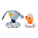 Lilliputiens Bath Toys - Puppy Zhilis and Floating Duck Lilliputiens Bath Toys - Puppy Zhilis and Floating Duck