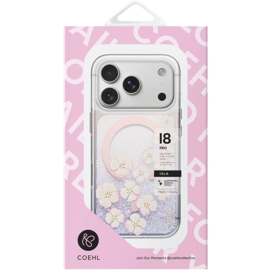 Dėklas UNIQ Coehl Isla, skirtas iPhone 18 Pro / 17 Pro, su magnetiniu įkrovimu, rožinis – 5