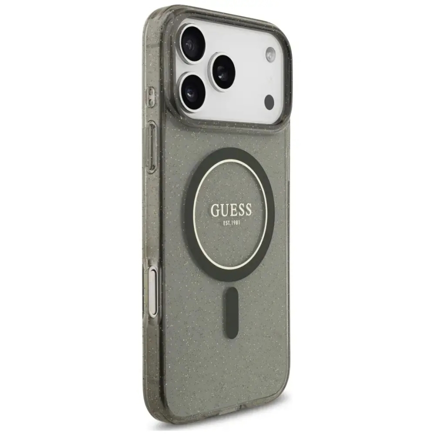 Kaitseümbris Guess IML Glitter Pearl Strap MagSafe iPhone 18 Pro Max / 17 Pro Max jaoks must – 4