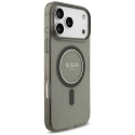 Aizsargapvalks Guess IML Glitter Pearl Strap MagSafe iPhone 18 Pro Max / 17 Pro Max melns Aizsargapvalks Guess IML Glitter Pearl Strap MagSafe iPhone 18 Pro Max / 17 Pro Max melns