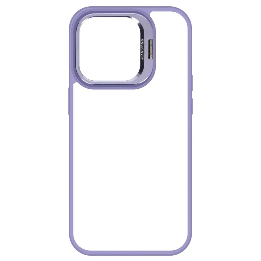 Tel Protect Kickstand phone case with stand (case + camera lens) for iPhone 14 Pro purple – 5