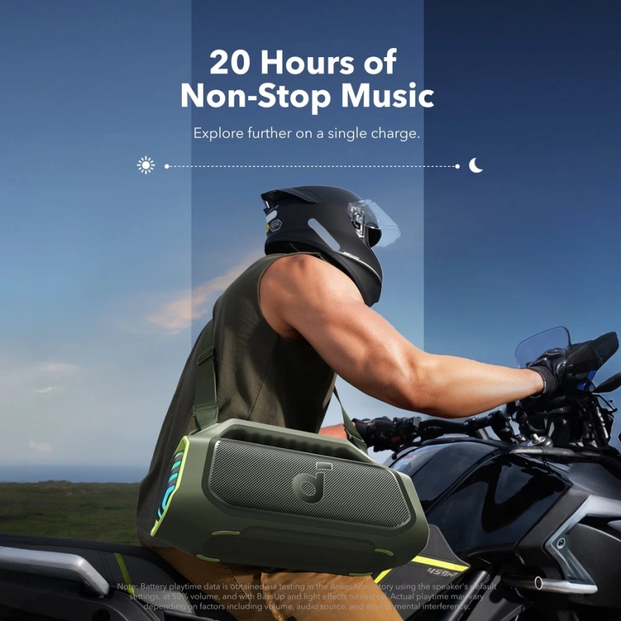 Kandekõlar Soundcore Boom 2 Plus, 140 W, Bluetooth 6.0, IPX7, roheline värv – 2