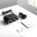 Разветвитель прикуривателя, 2x USB зарядное устройство Разветвитель прикуривателя, 2x USB зарядное устройство