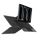 Tech-Protect SmartCase Magnetic grāmatveida maciņš ar klaviatūru un MagSafe atbalstu planšetdatoram iPad Pro 13" M4 (2024) | iPa