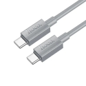 Hoco X107 andmeedastus- ja laadimiskaabel | USB-C kuni USB-C | PD, QC 3.0 | 60W | 1m | hall Hoco X107 andmeedastus- ja laadimiskaabel | USB-C kuni USB-C | PD, QC 3.0 | 60W | 1m | hall