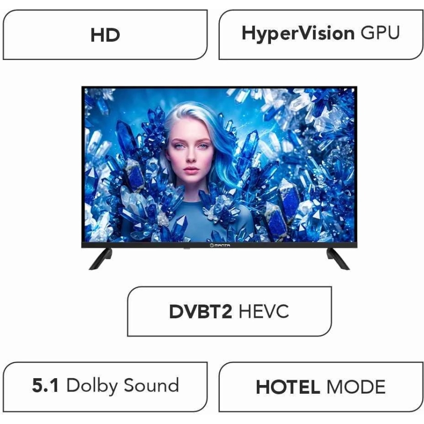 HD LED televizors ar DVB-T2 uztvērēju Manta MATV002LHN32, 32 collas – 3