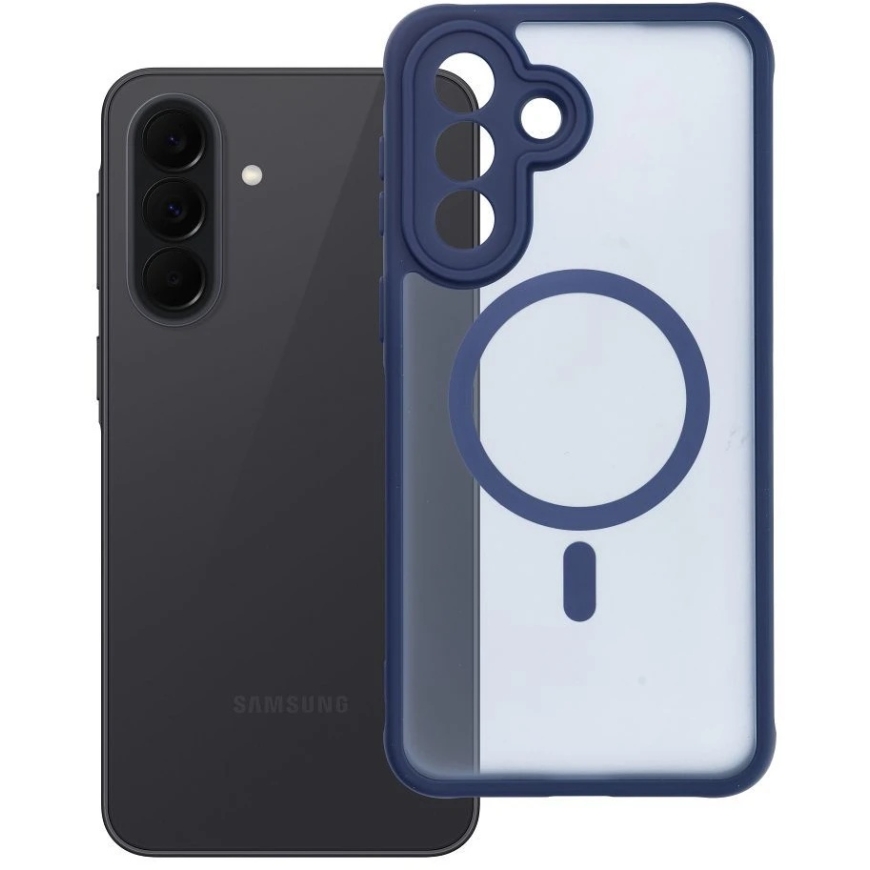 OEM FULL «Samsung A37» матовый «MagSafe» чехол, темно-синий – 4
