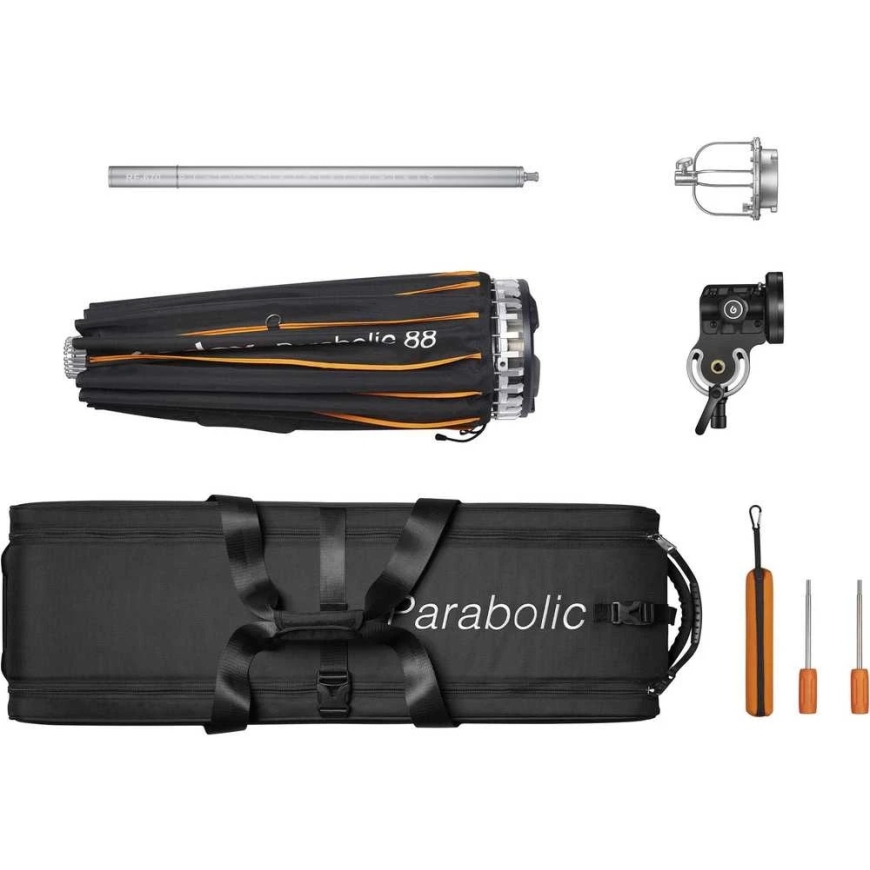 Lighting modifier - Godox Parabolic Reflector Zoom Box P88Kit, adjustable focus