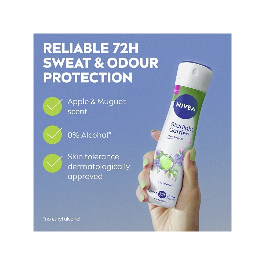 Nivea Antiperspiranta izsmidzinātājs Galaxy Garden 150 ml