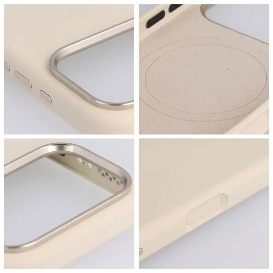 Forcell F-Protect Frame Premium maciņš ar MagSafe atbalstu telefonam iPhone 17 Air balts – 3