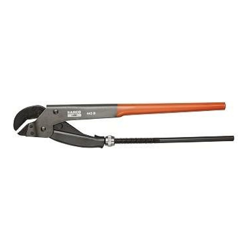Bahco Pipe Wrench, 45° Jaw 2 1/2", 2000g, 535mm