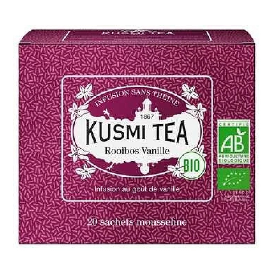 Kusmi Tea English Tea Shop Kusmi чай – ройбос с ванилью, органический – 20 чайных пакетиков