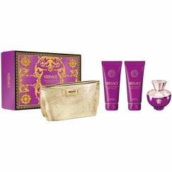 Versace Dylan Purppura Pour Femme Eau De Parfum Suihkutabletti 100ml Setti 4 Osaa