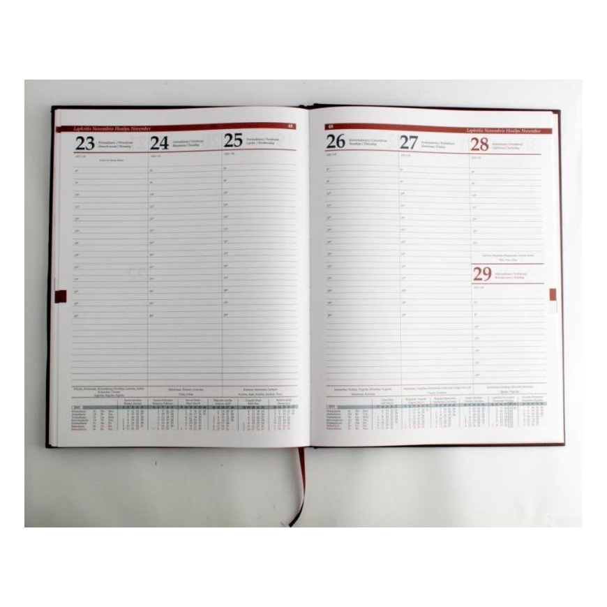 Fat Kalendorius STANDARD 2027, PVC, A4, zila (Baltija) – 3