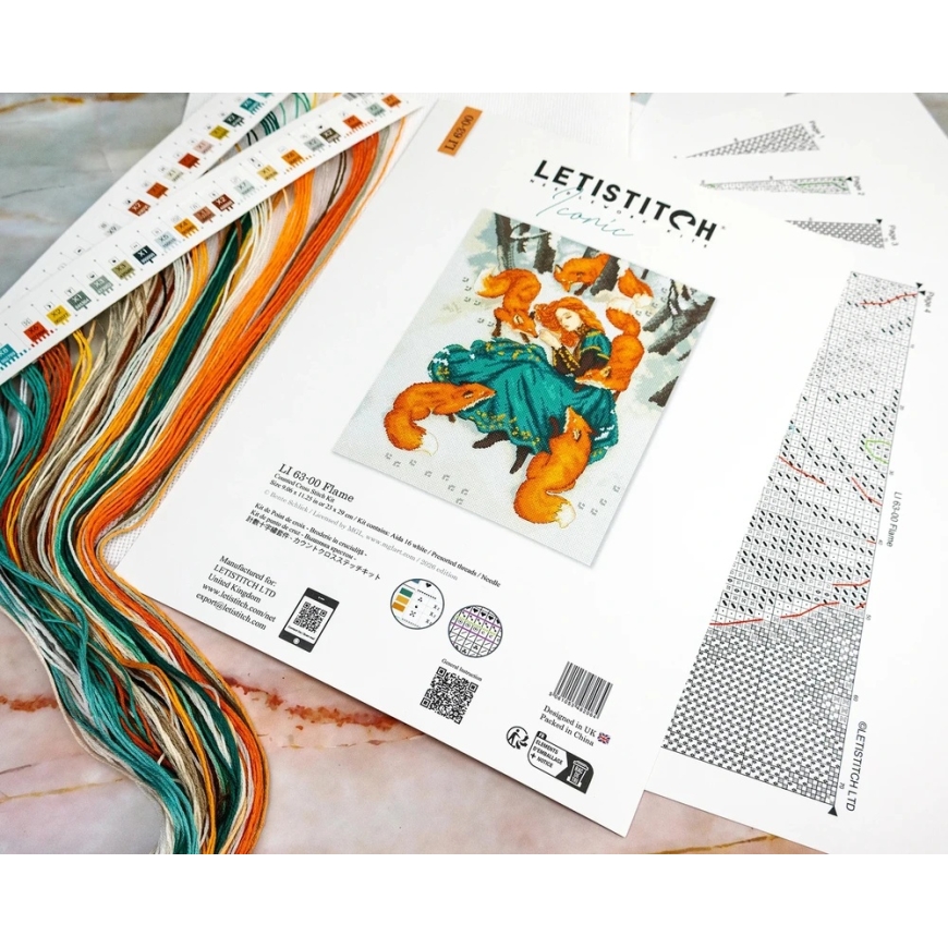 Letistitch Izšuvumu komplekts "Uguns" 23x29 cm – 2