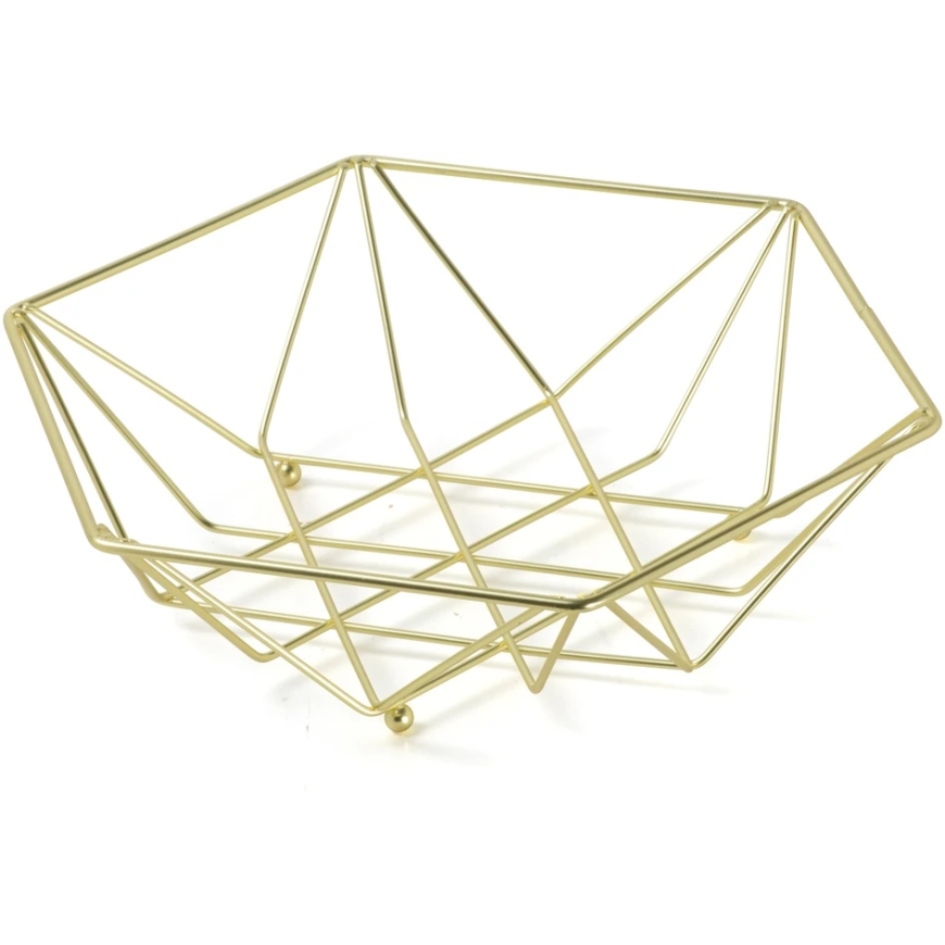 Fruit Basket Decor 26 cm Gold AMBITION – 2