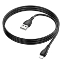 Borofone BX121 Energy datu pārraides un uzlādes vads | USB-A uz Lightning | PD | 27W | 1m | melns Borofone BX121 Energy datu pārraides un uzlādes vads | USB-A uz Lightning | PD | 27W | 1m | melns