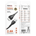 Borofone BX121 Energy tiedonsiirto- ja latauskaapeli | USB-A to Lightning | PD | 27W | 1m | musta Borofone BX121 Energy tiedonsiirto- ja latauskaapeli | USB-A to Lightning | PD | 27W | 1m | musta