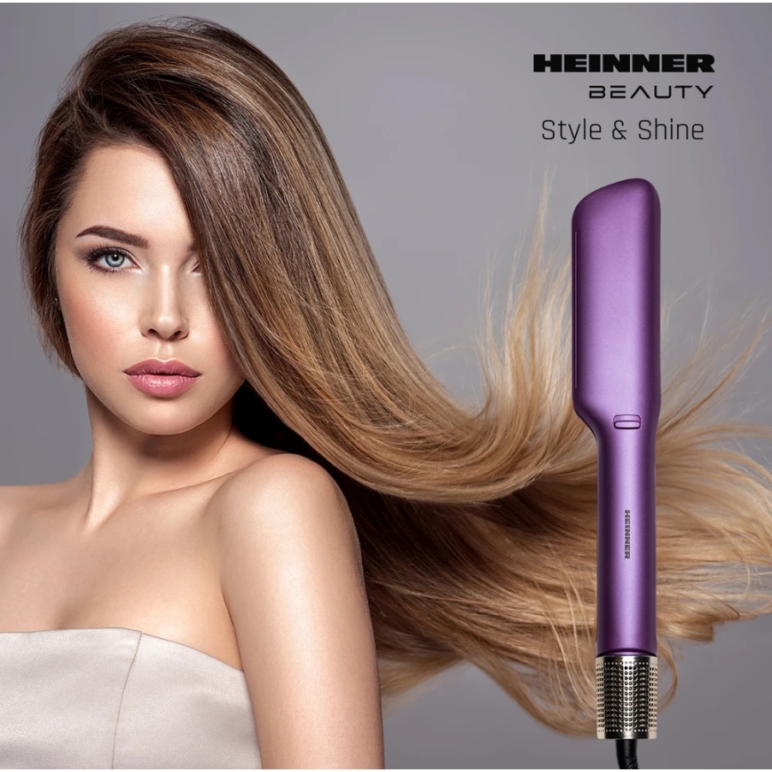 Hair Straightener/Dryer 2in1 100–230 °C, purple, HHS-Y2IN1BLDC-PP HEINNER – 2