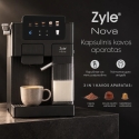 Zyle Nova 3 in 1 kapselikahvinkeitin, ZY677S, 1350 W Zyle Nova 3 in 1 kapselikahvinkeitin, ZY677S, 1350 W