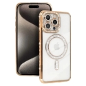 Bling Magsafe maciņš Xiaomi Redmi Note 15 4G zelts Bling Magsafe maciņš Xiaomi Redmi Note 15 4G zelts