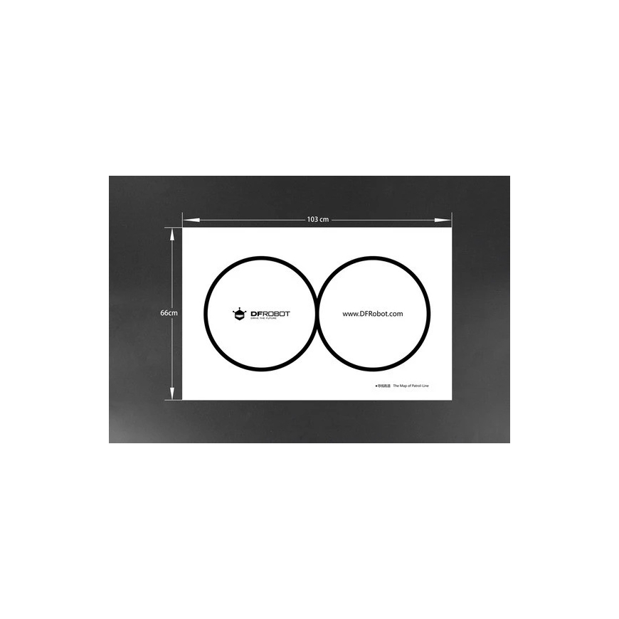 Viivanseurantakartta – Viivanseurantalauta Micro: Maqueenille – DFRobot MBT0011 – 3