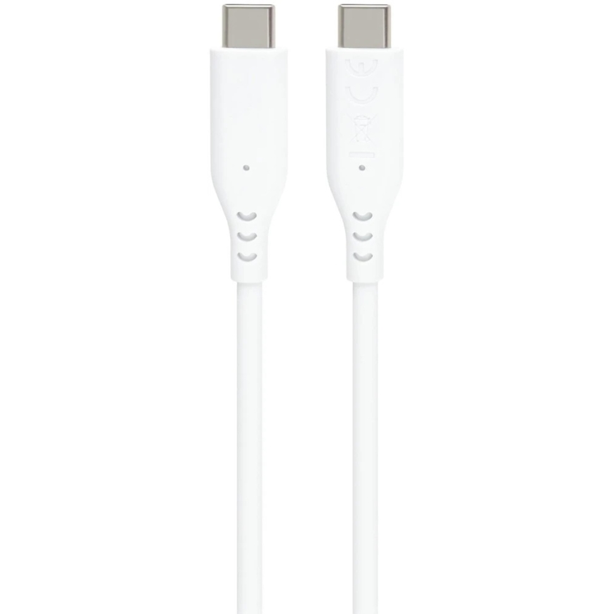PREMIUMCORD USB-C to USB-C Cable, 60 W, 480 Mbps, silicone, white, 1.5 m – 3