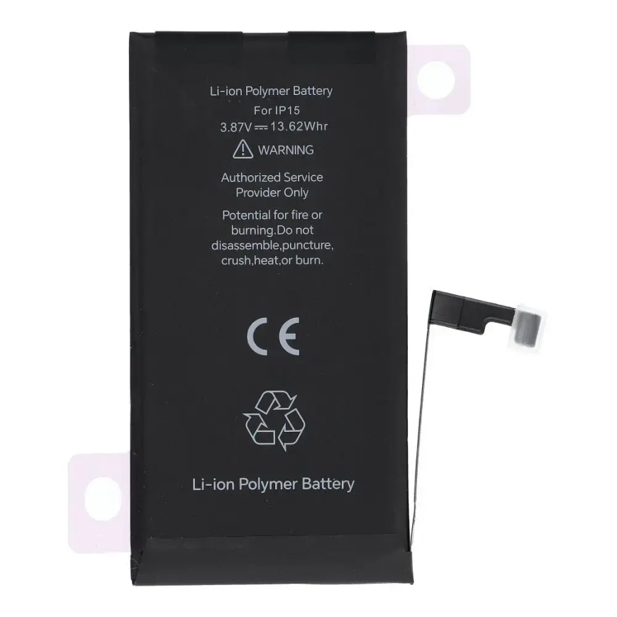 JCID diagnozuojama baterija iPhone 15 3520 mAh (didelės talpos) – 3