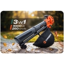 Lehtipuhallin puutarharoottori 3000 W murskaaja Humberg HM-617