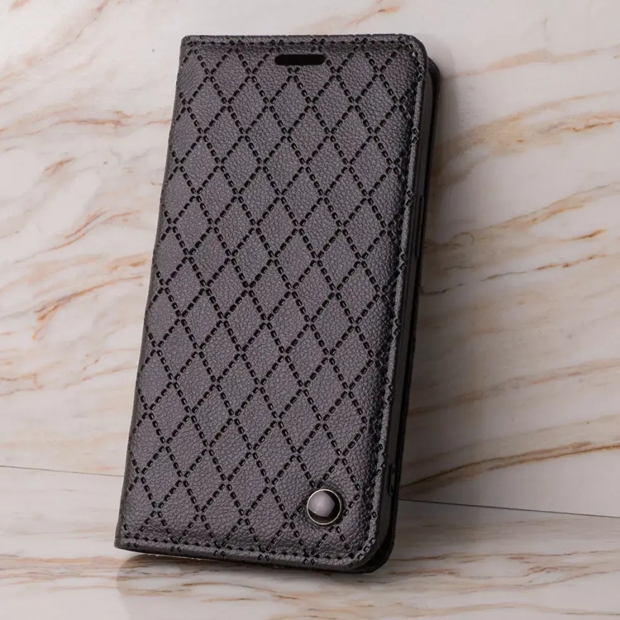 Smart Caro knyginio tipo telefono dėklas iPhone 17 Air juodas – 4