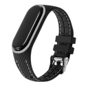 LIFESTYLE viedpulksteņa siksniņa priekš Xiaomi Mi Band 7 | silikons | melna LIFESTYLE viedpulksteņa siksniņa priekš Xiaomi Mi Band 7 | silikons | melna