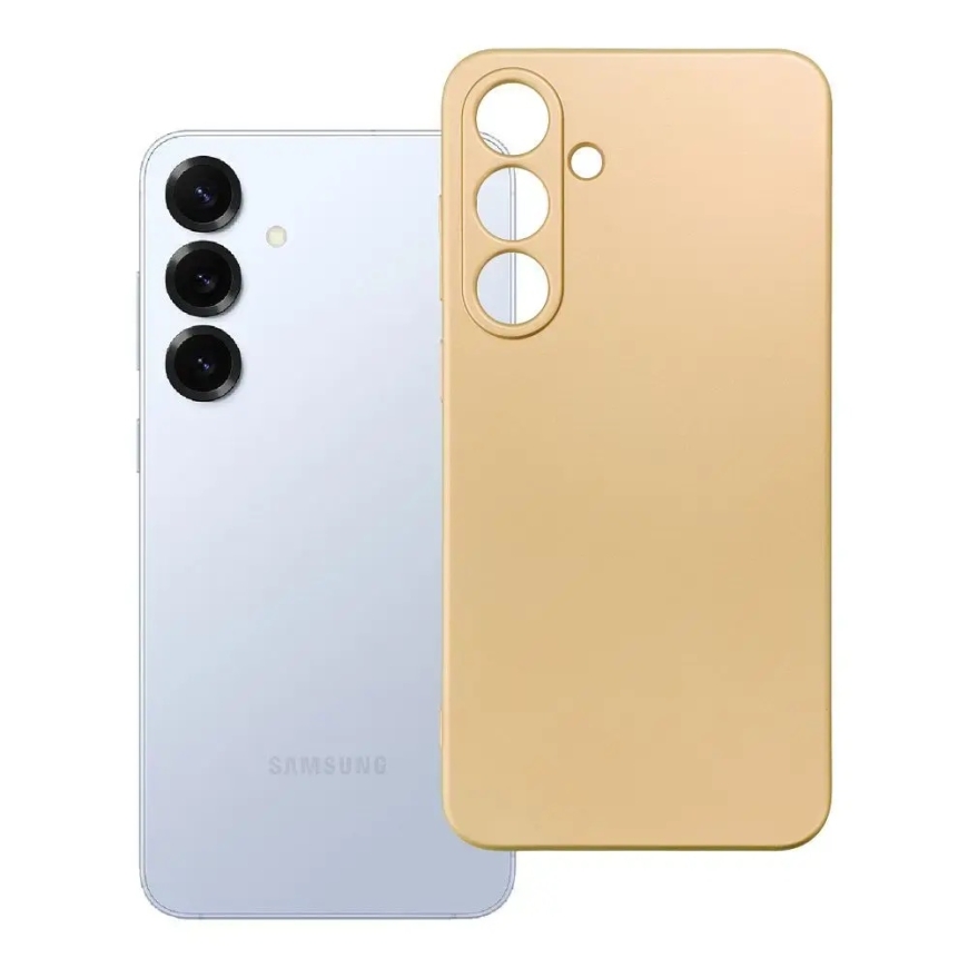 Metallic чехол для телефона Samsung Galaxy S25+ золотой