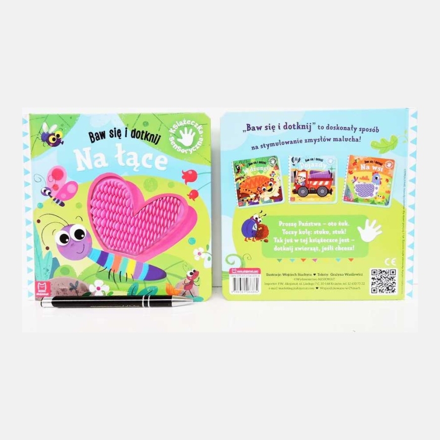 BOOK Aksjomat Touch and Feel On the Meadow Sensory Book 66884 – 3