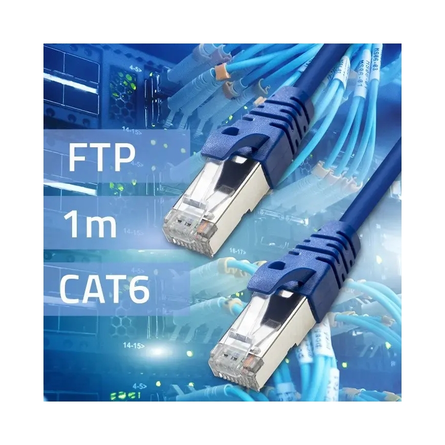 Qoltec Ethernet LAN tīkla kabelis | Cat6 | FTP | 10Gbps | 1m – 2