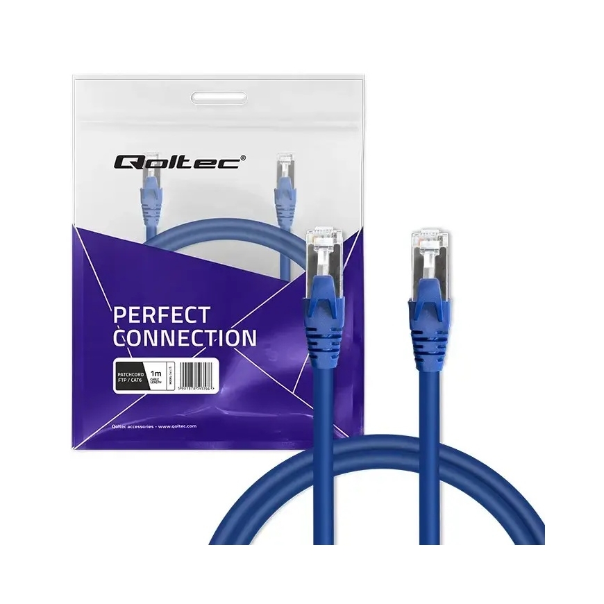 Qoltec сетевой кабель Ethernet LAN | Cat6 | FTP | 10Gbps | 1m – 5