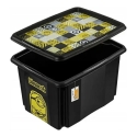 Kast kaanega 30L Karolina “Minions Mosaic” 45x35x27cm must Kast kaanega 30L Karolina “Minions Mosaic” 45x35x27cm must