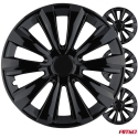 Amio 4 kappaleen vanteiden suojussetti 14" delta musta amio-j67672