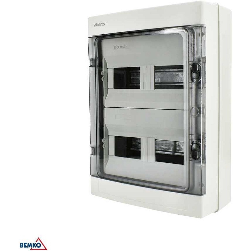 Schelinger Surface-Mounted Hermetic Distribution Box IP65 TERMINALS 24N+24PE 2x12P – 2