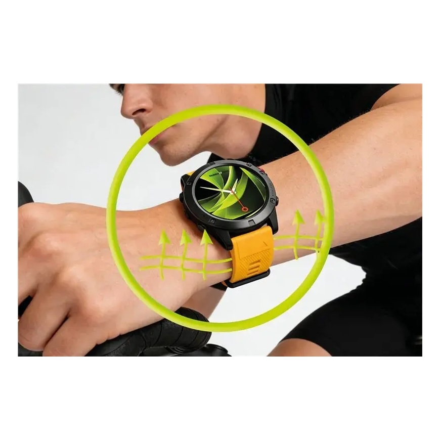 Mobile Origin Viegls siksna Quick Fit Garmin ES1, 22 mm Dzeltena – 5