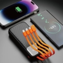 Dudao K6Pro väline akupank (powerbank) | 10 000 mAh | USB-A, USB-C, Lightning | must Dudao K6Pro väline akupank (powerbank) | 10 000 mAh | USB-A, USB-C, Lightning | must