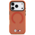 BMW M IML Shockproof Metal Logos чехол с поддержкой MagSafe для телефона iPhone 17 Pro оранжевый BMW M IML Shockproof Metal Logos чехол с поддержкой MagSafe для телефона iPhone 17 Pro оранжевый