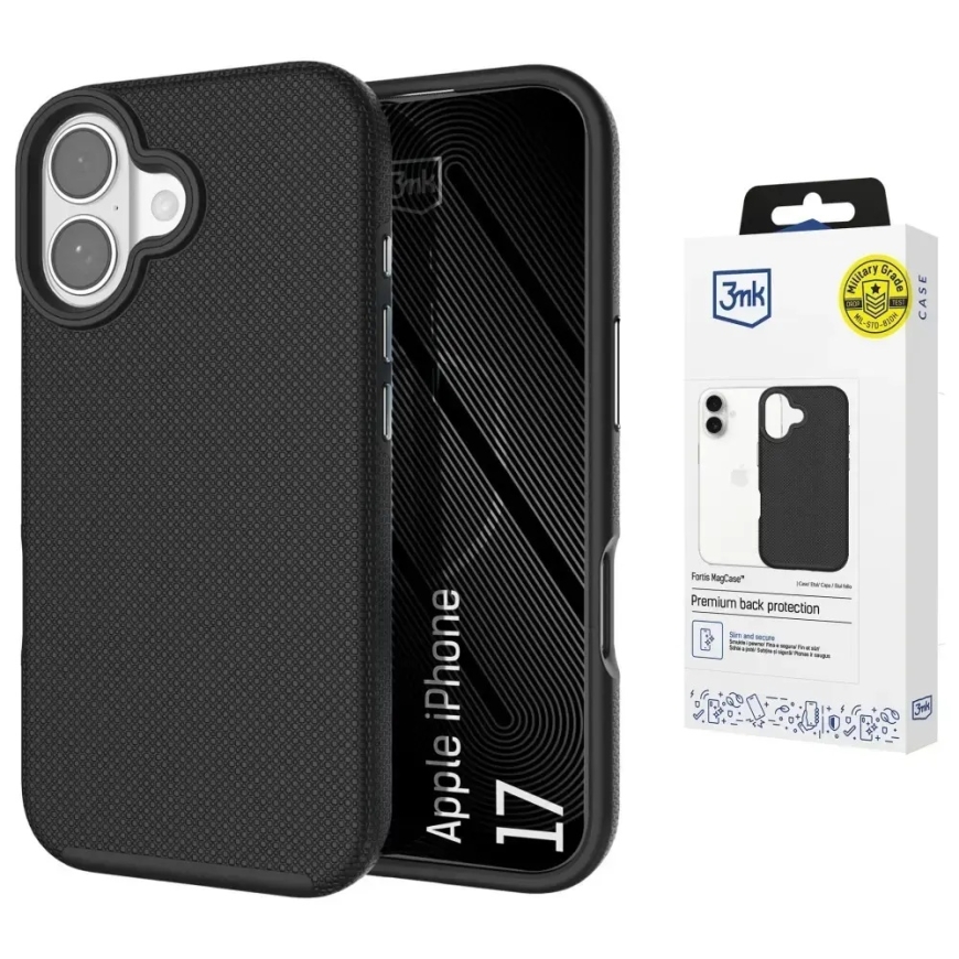 3MK Fortis MagCase maciņš ar MagSafe atbalstu telefonam iPhone 17