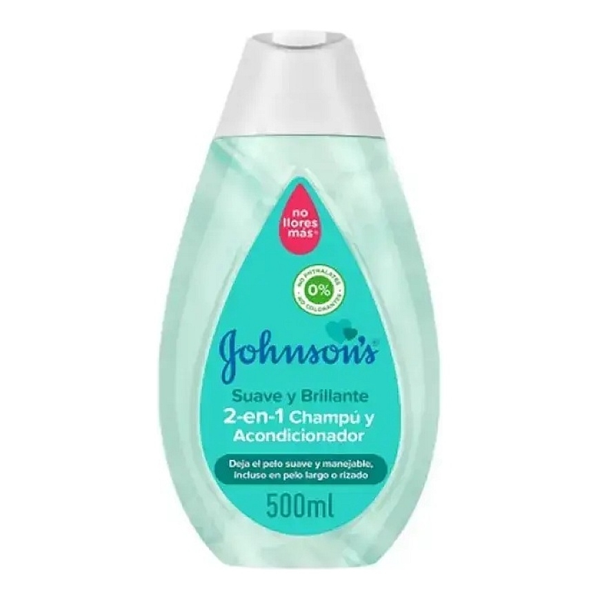 Johnson's Soft And Brilliant 2 in 1 šampūnas ir kondicionierius 500 ml