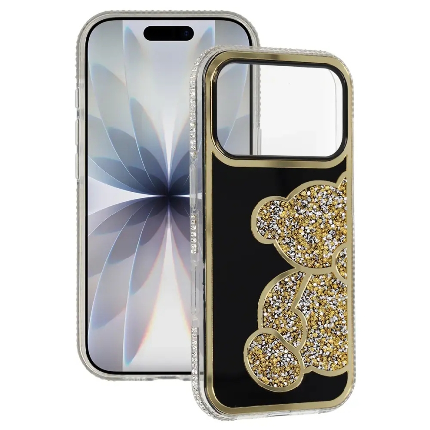 Kultainen Teddy karhu -puhelimen suojakuori Samsung Galaxy A17 5G:lle (A176)